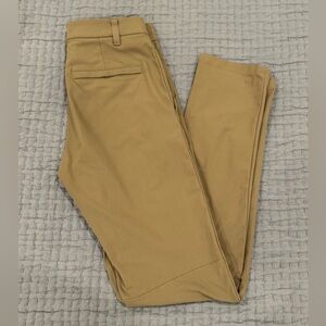 Lululemon Mens Tan Commission Classic Fit Pant Warpstreme 29” Waist 34” Inseam